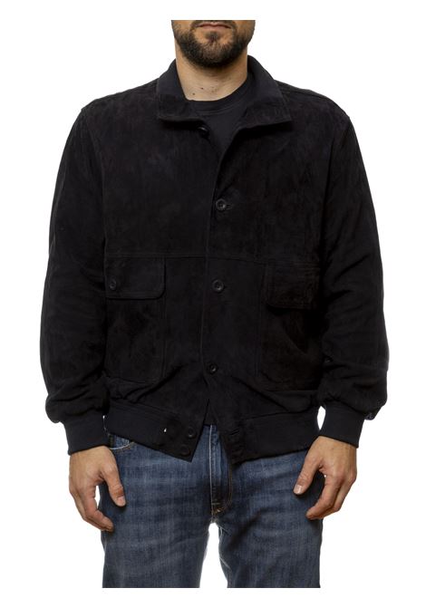 giubbino camoscio blu PK BY PASKAL | 004CAM-BLU